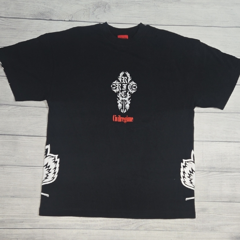 Civil Regime x Darc Sport Men's Roses from Concrete T-Shirt Size S NWOT
